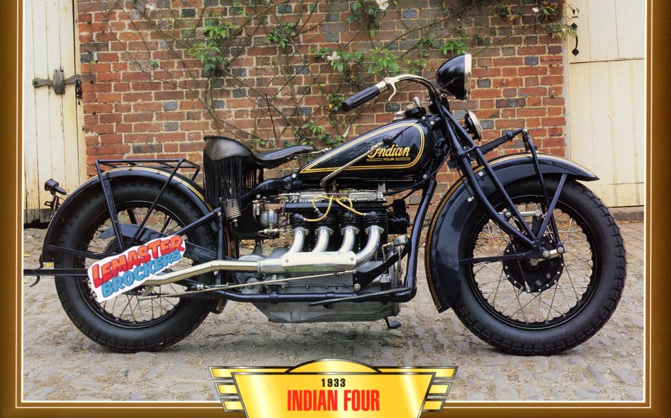 FICHE MOTO INDIAN FOUR 1265CC 1933