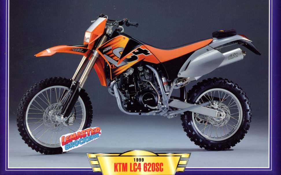 FICHE MOTO KTM LC4 SC620 609CC 4T 1999