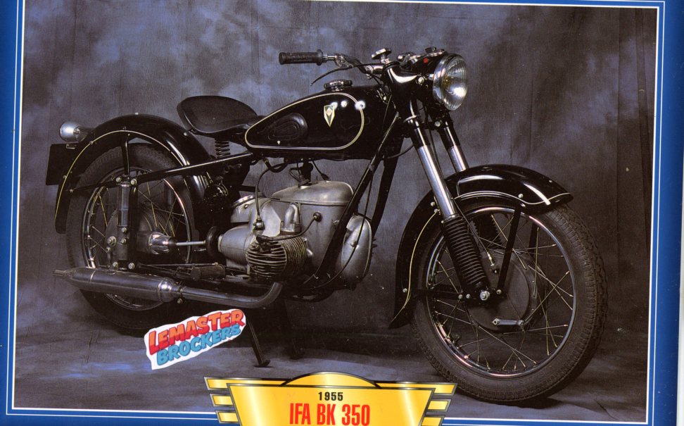 FICHE MOTO IFA BK 350CC 2T 1955