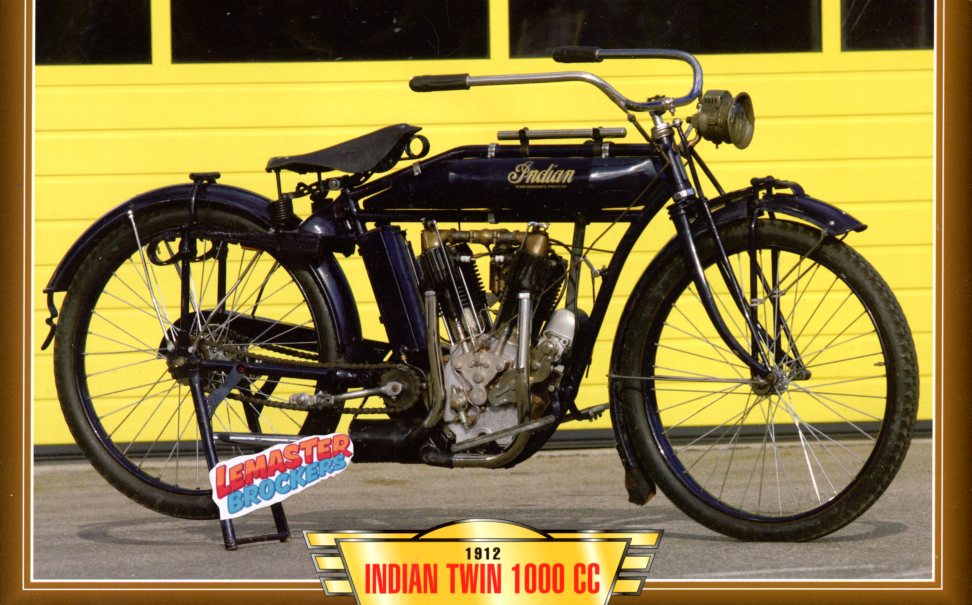 FICHE MOTO INDIAN 1000 CC (998CC) 1912