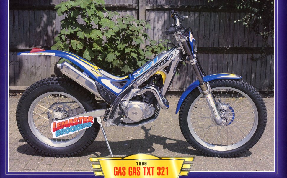 FICHE MOTO TRIAL GAS GAS 321 TXT 1999