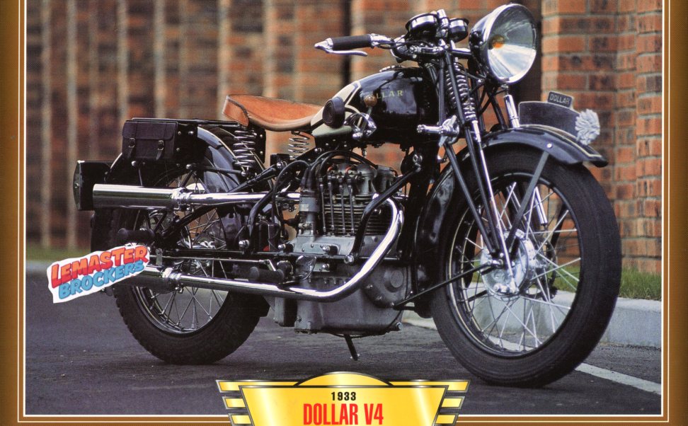 FICHE MOTO DOLLAR V4 748CC 1933