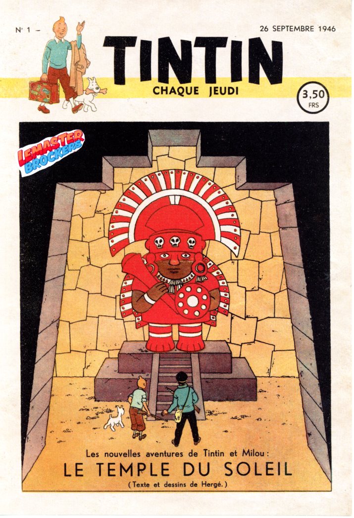 TINTIN NUMERO 1 - LE TEMPLE DU SOLEIL - 1946 - FAC SIMILE