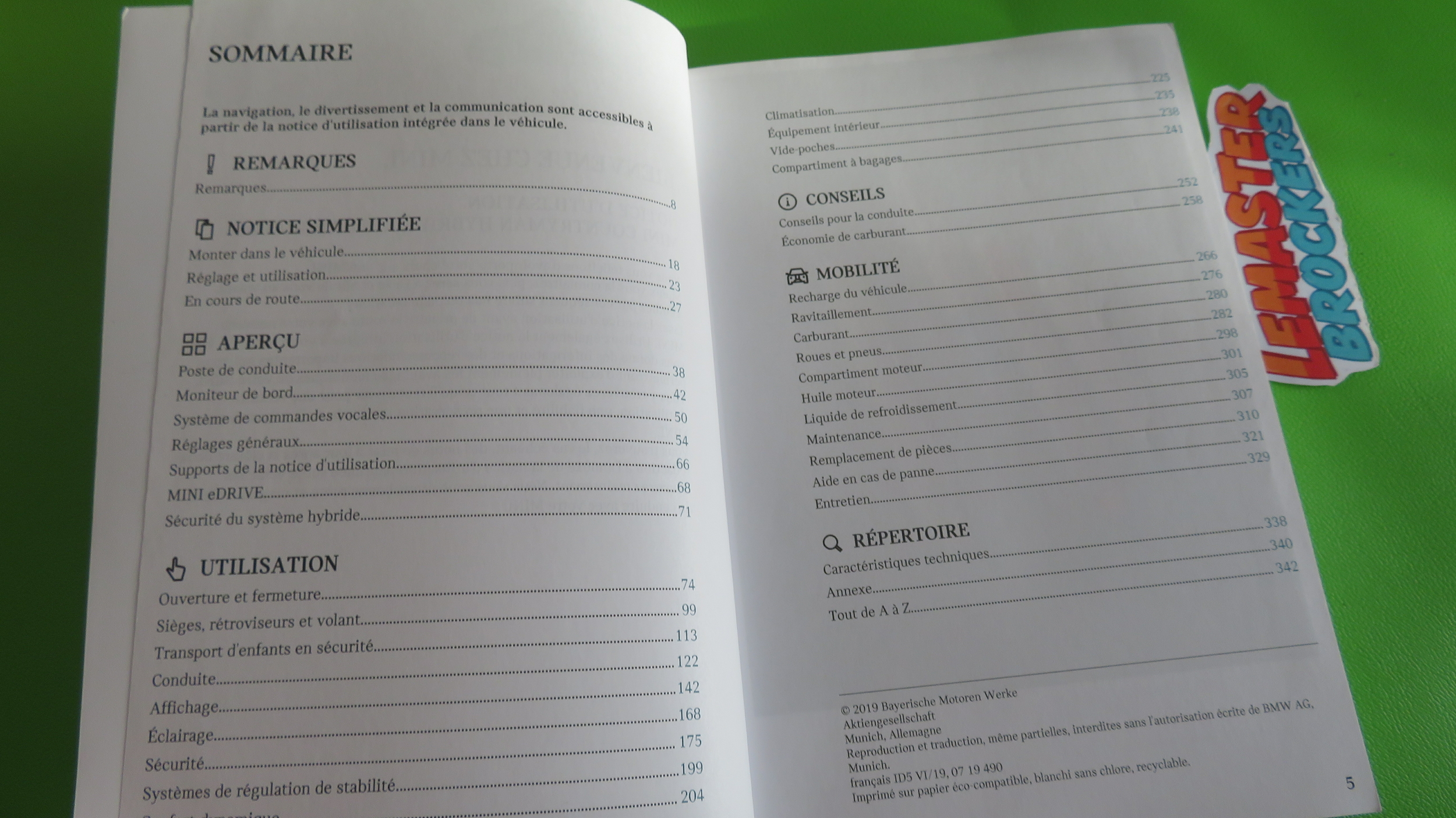 NOTICE DUTILISATION MINI COUNTRYMAN HYBRIDE RECHARGEABLE