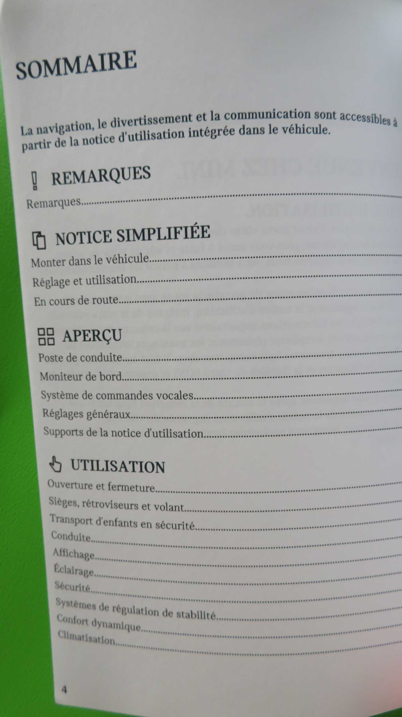 NOTICE DUTILISATION MINI COUNTRYMAN ONE D COOPER S D SD