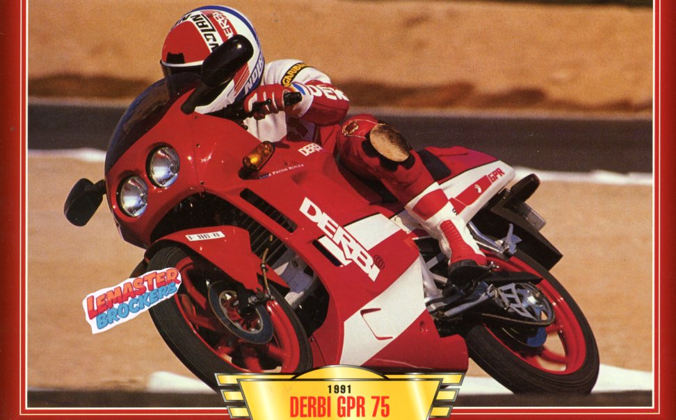 FICHE MOTO DERBI GPR 75 1991