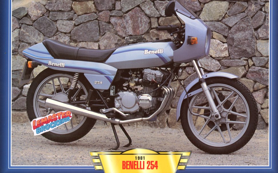 FICHE MOTO BENELLI 254 1981