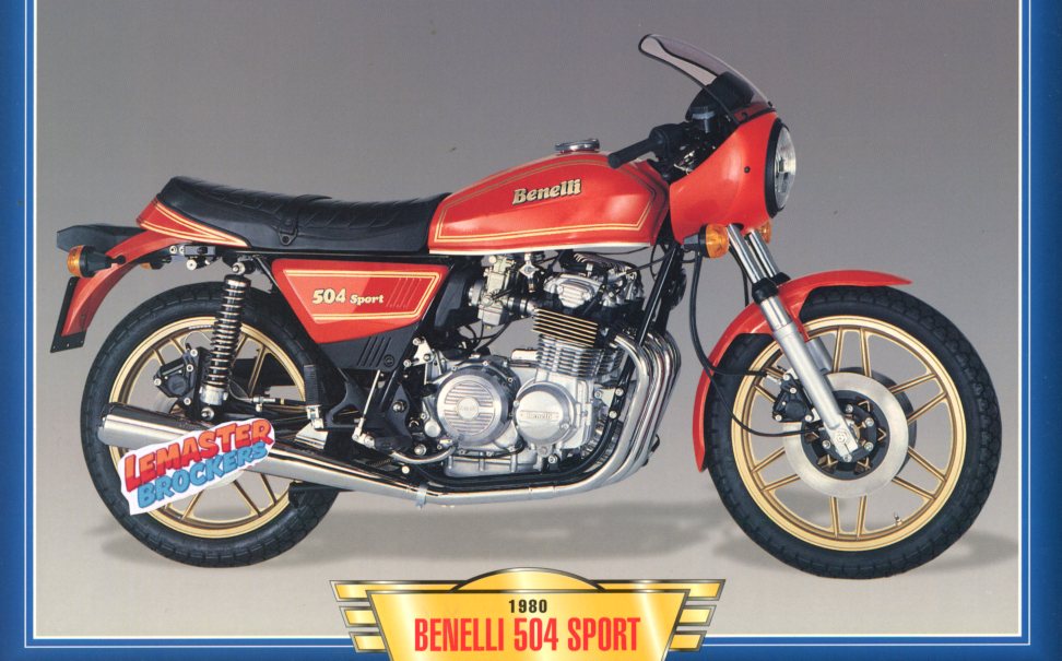 FICHE MOTO BENELLI 504 SPORT 1980