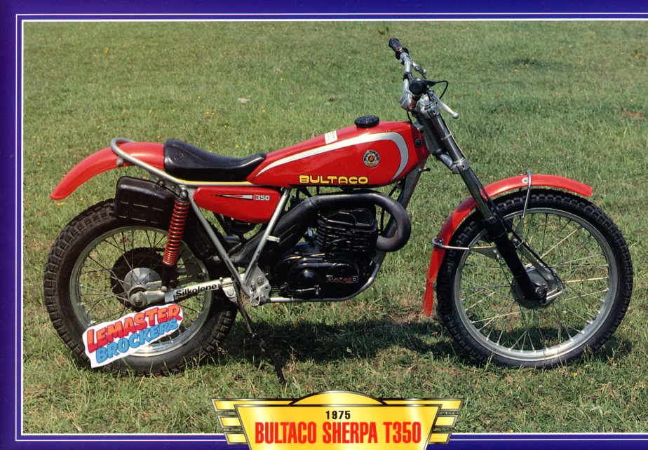 FICHE MOTO TRIAL BULTACO SHERPA T350 1975