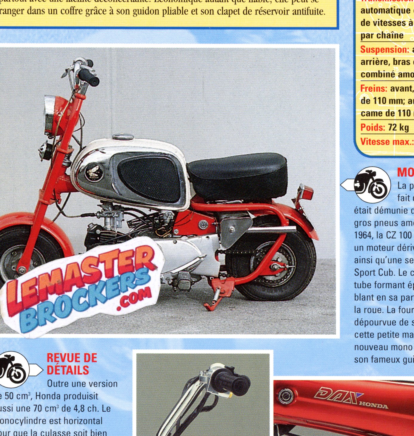 FICHE MOTO HONDA MONKEY BIKE