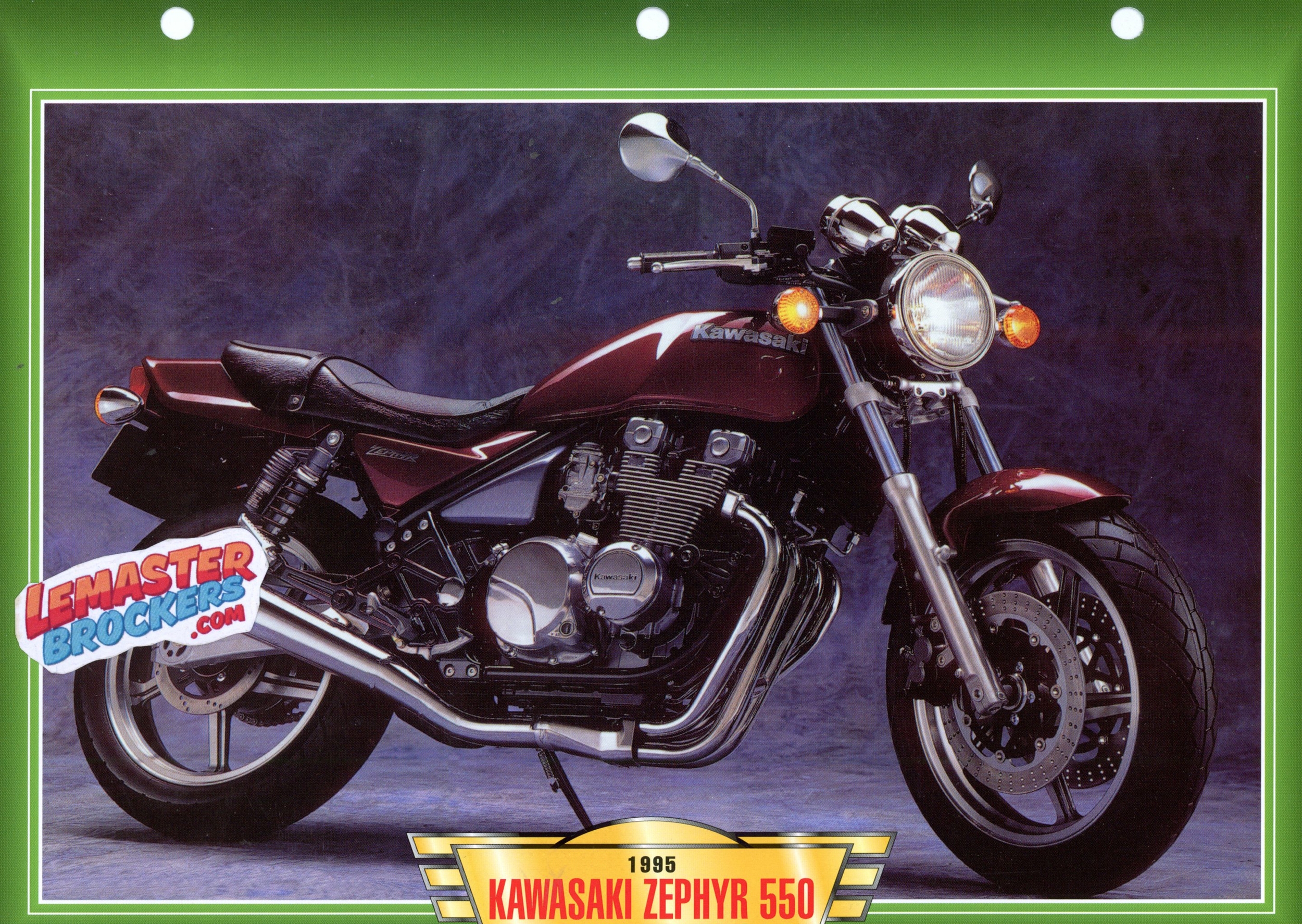 FICHE MOTO KAWASAKI ZEPHYR 550 1995