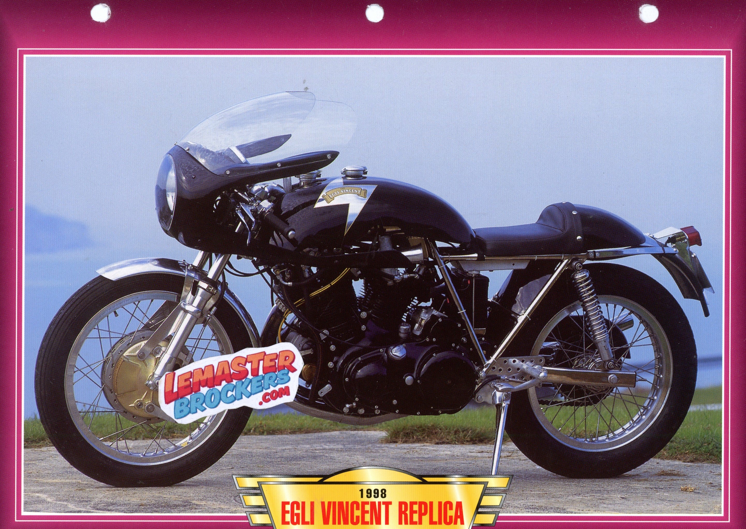 FICHE MOTO EGLI VINCENT REPLICA 1998