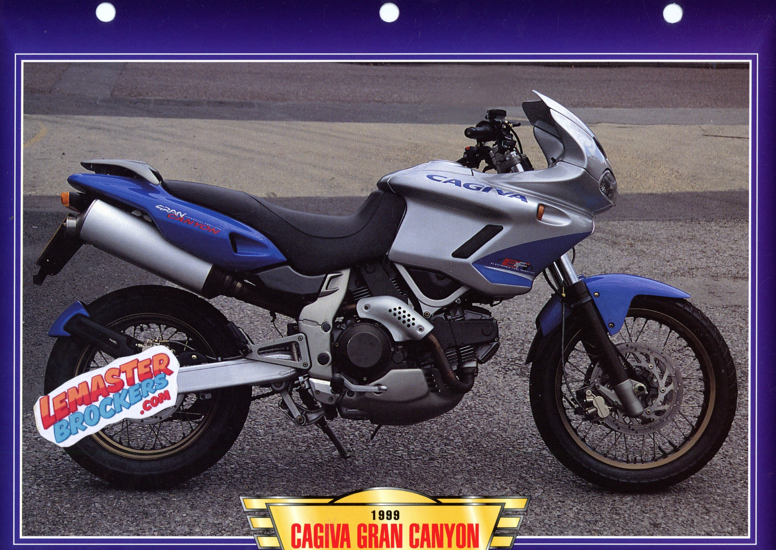 FICHE MOTO CAGIVA GRAN CANYON 904CC 4T 1999
