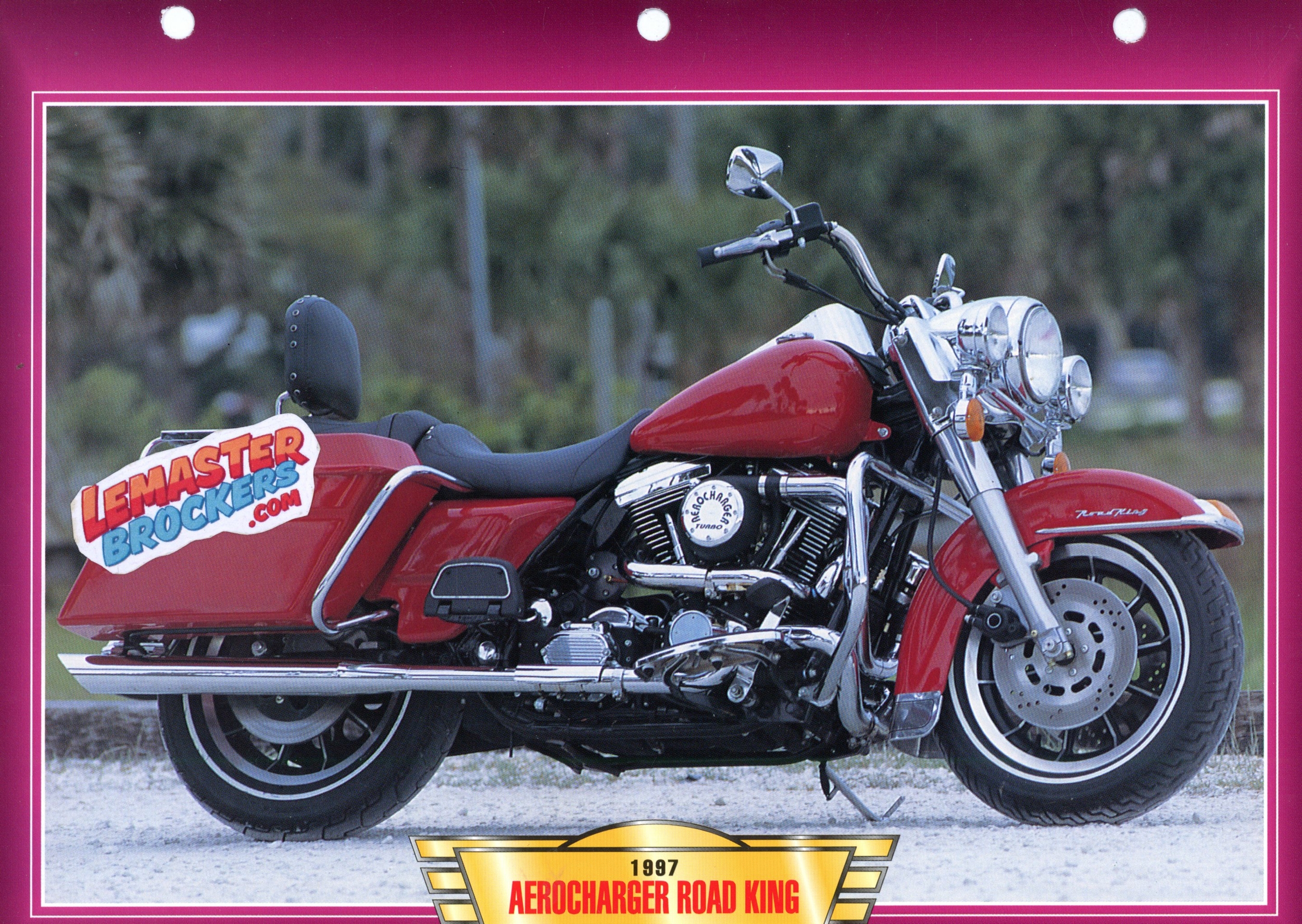 FICHE MOTO AEROCHARGER ROAD KING 1340CC 1997