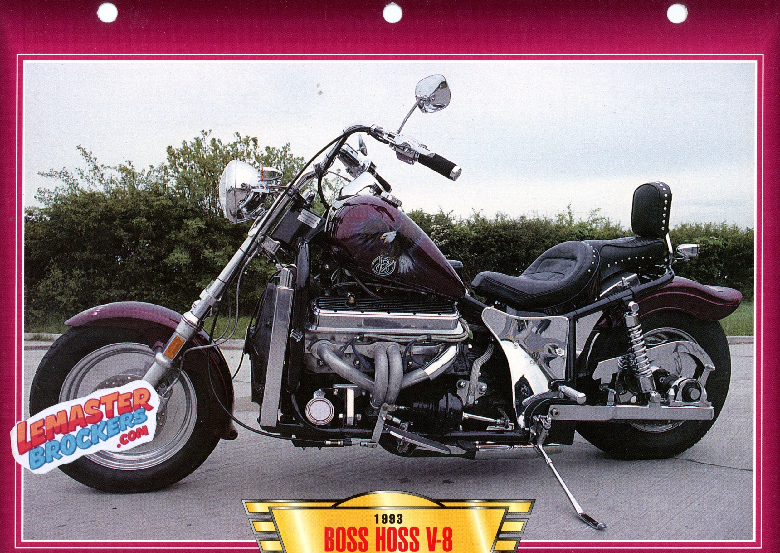 FICHE MOTO HOSS V-8 1993