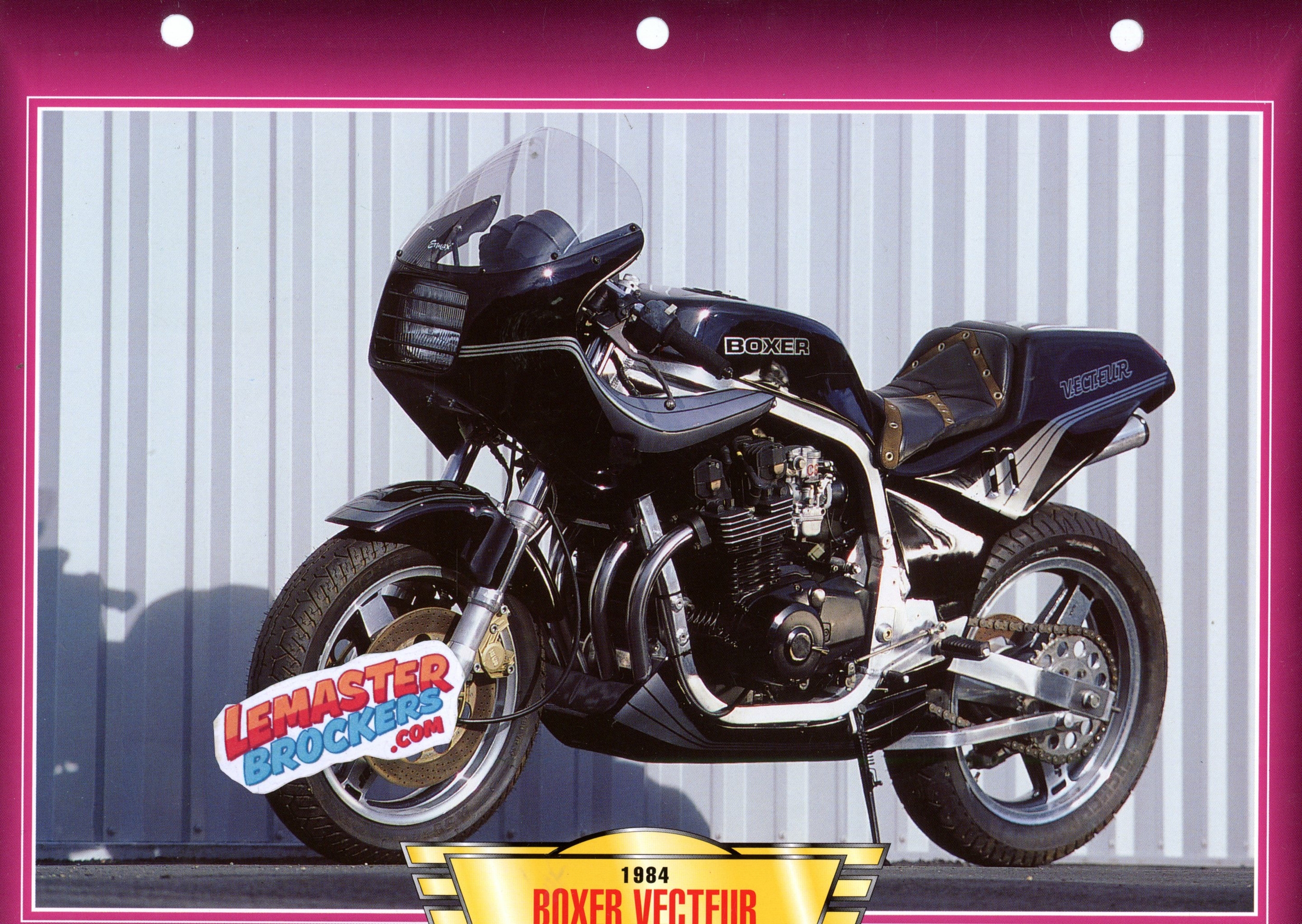 FICHE MOTO BOXER VECTEUR 1084CC 1984