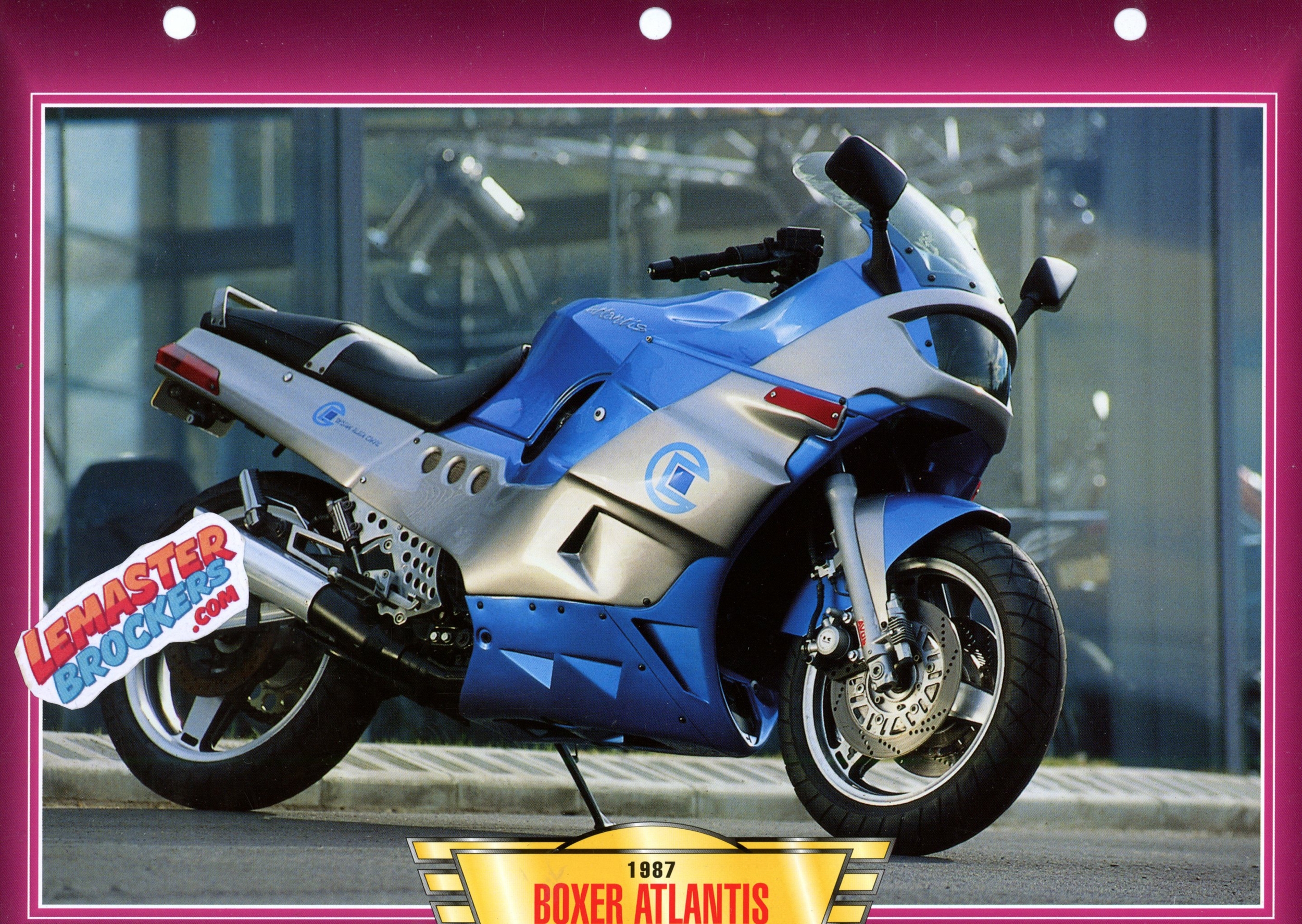 FICHE MOTO BOXER ATLANTIS 997CC 1987
