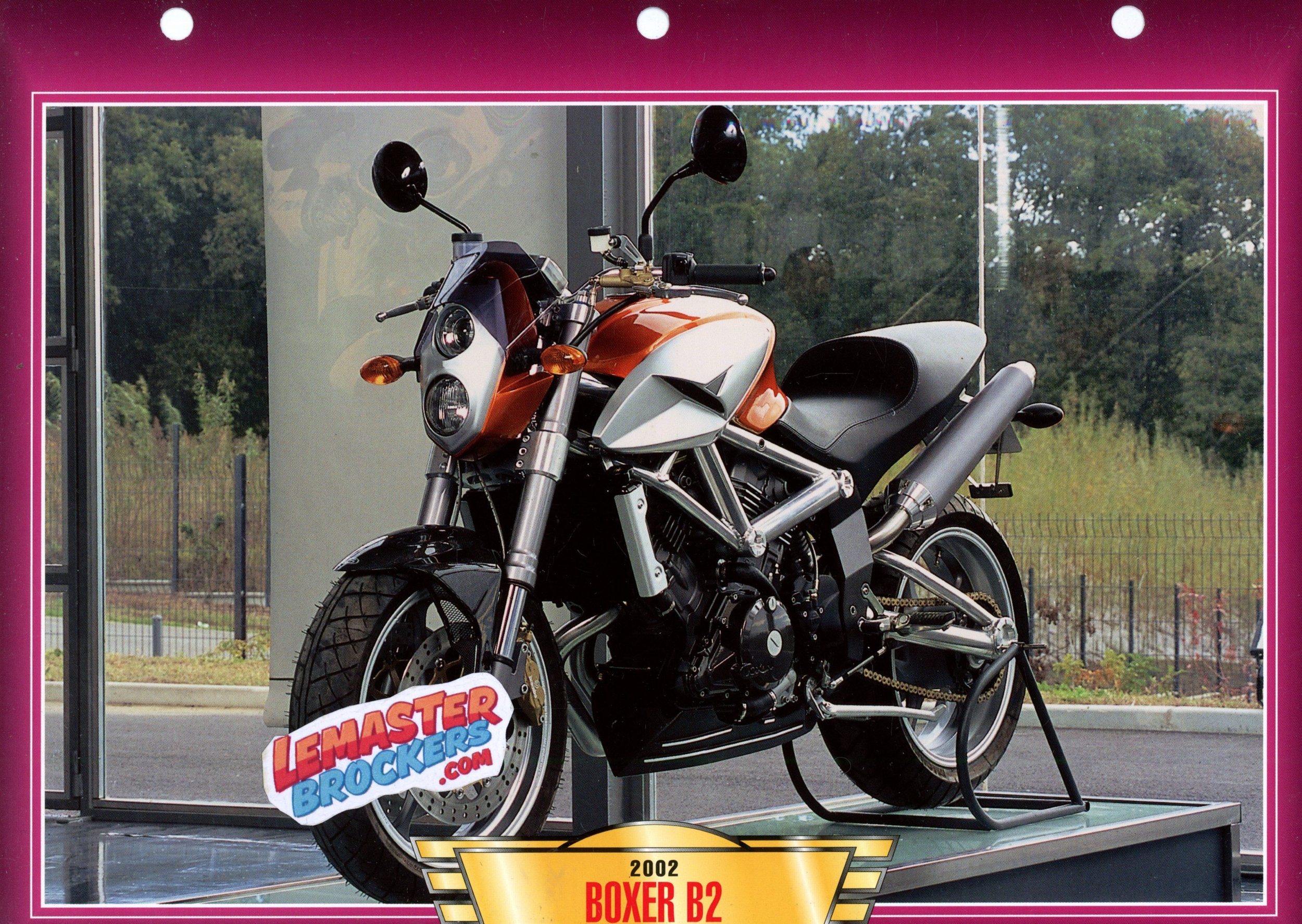 FICHE MOTO BOXER B2 996CC 2002