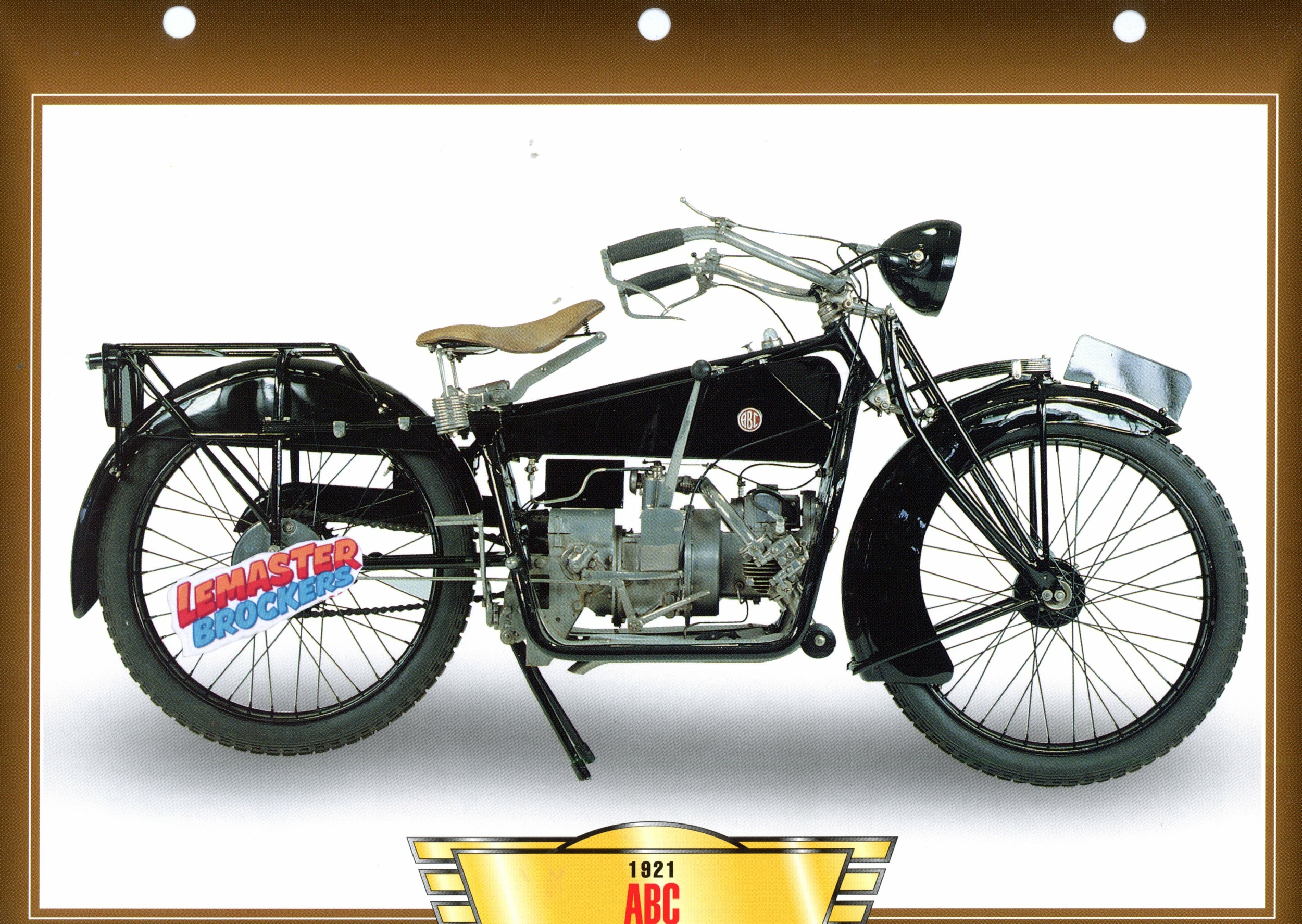 FICHE MOTO ABC 398CC 1921