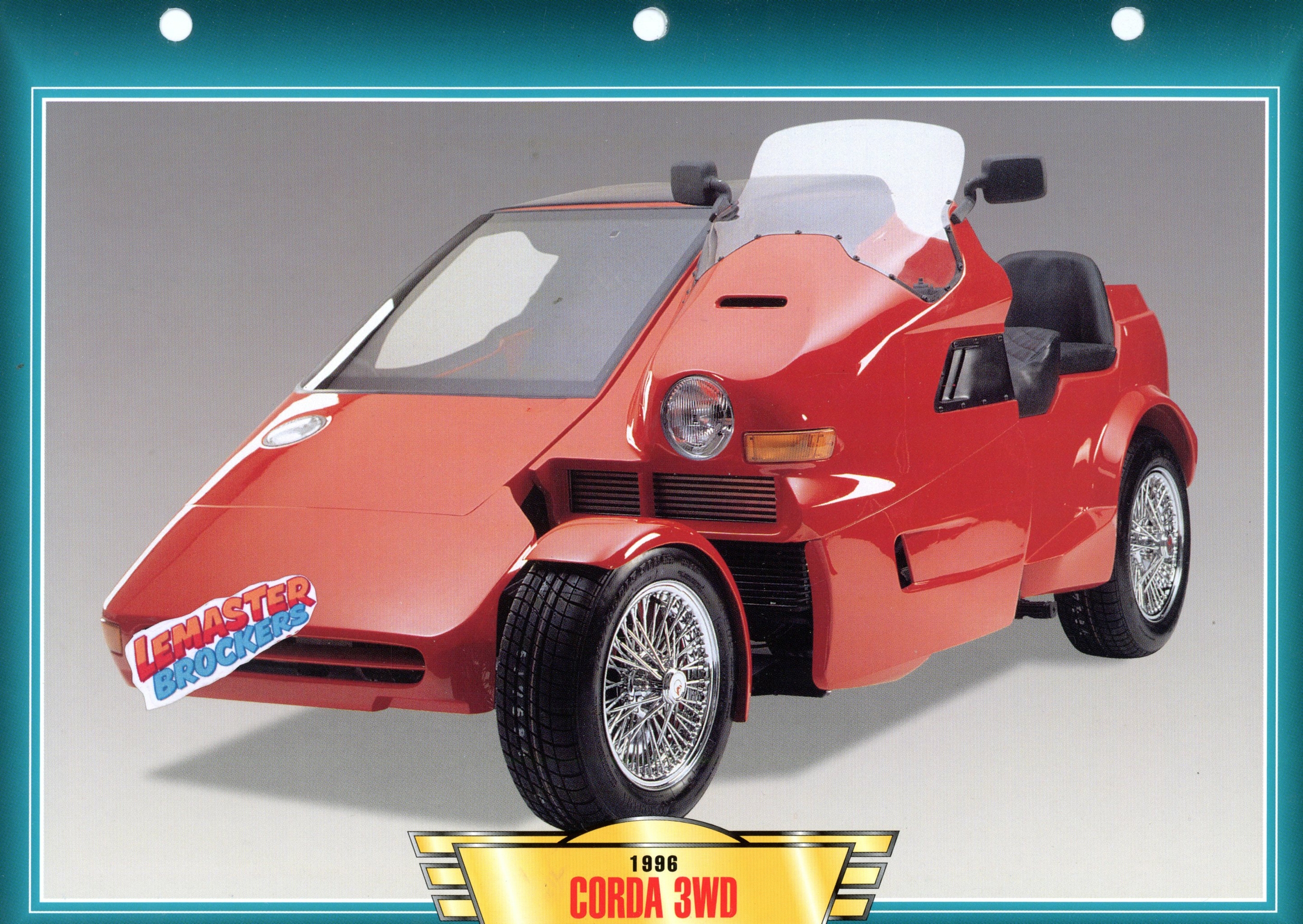 FICHE MOTO CORDA 3WD 1996 SIDE-CAR