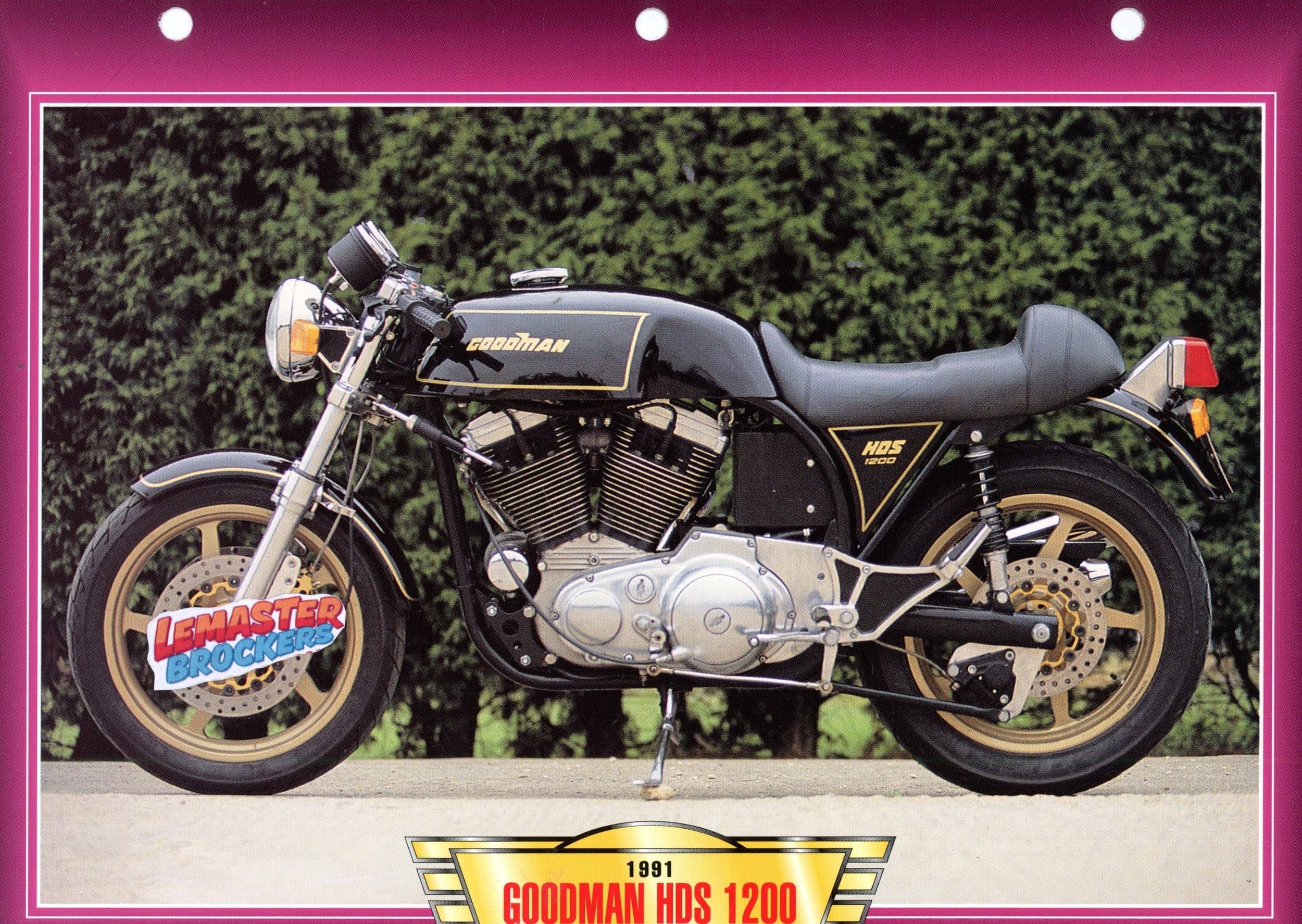 FICHE MOTO GOODMAN HD 1200 1991