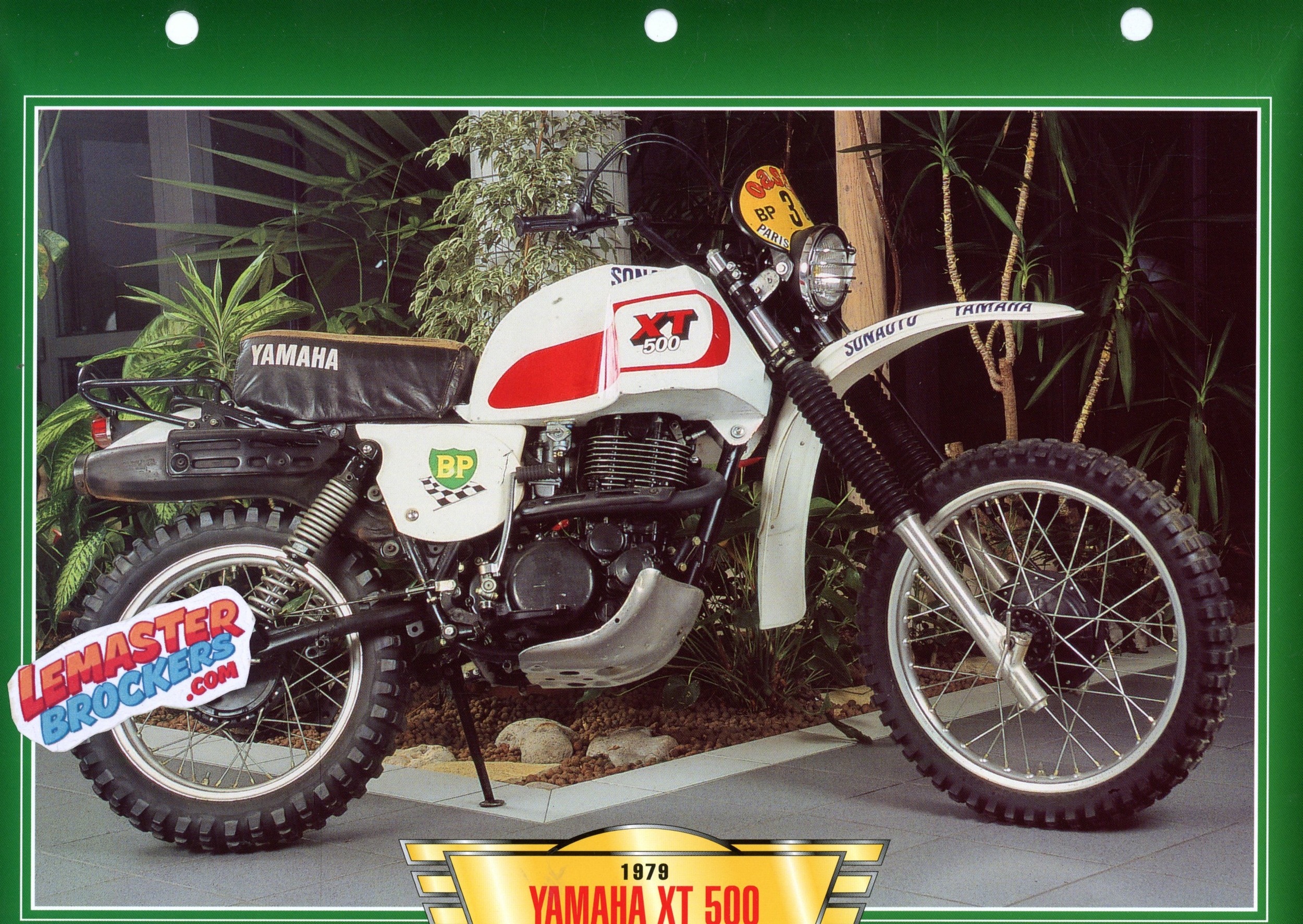 FICHE MOTO YAMAHA XT500 4T 1979
