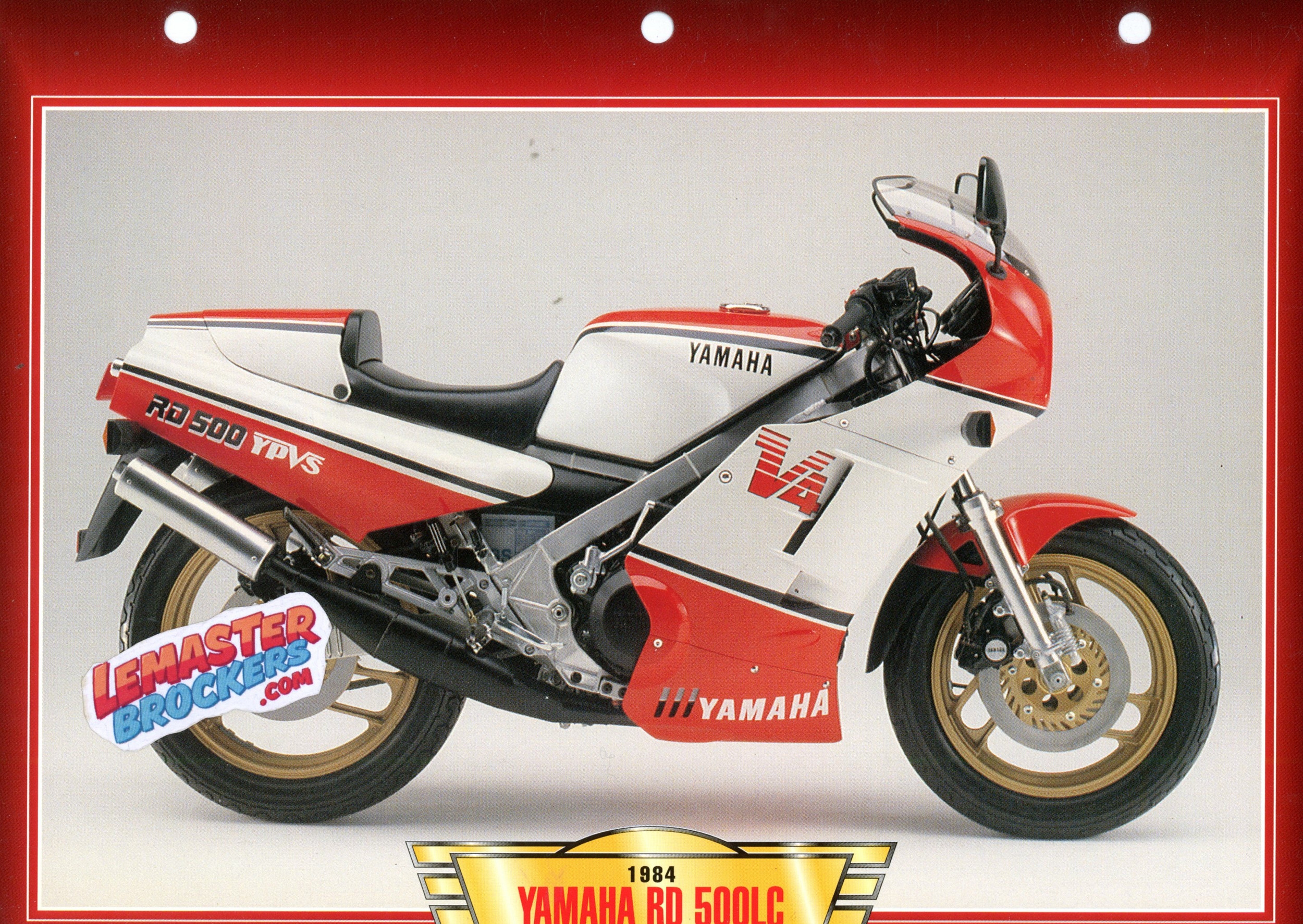 FICHE MOTO YAMAHA RD500LC 1984