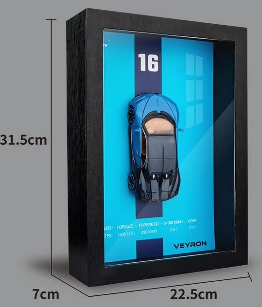 CADRE 3D MINIATURE BUGATTI VEYRON