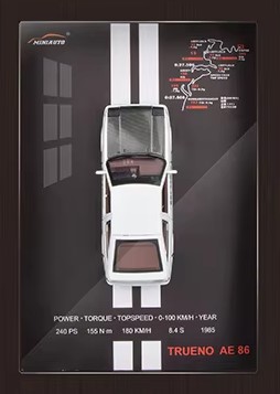 CADRE 3D TOYOTA SPRINTER TRUENO AE86