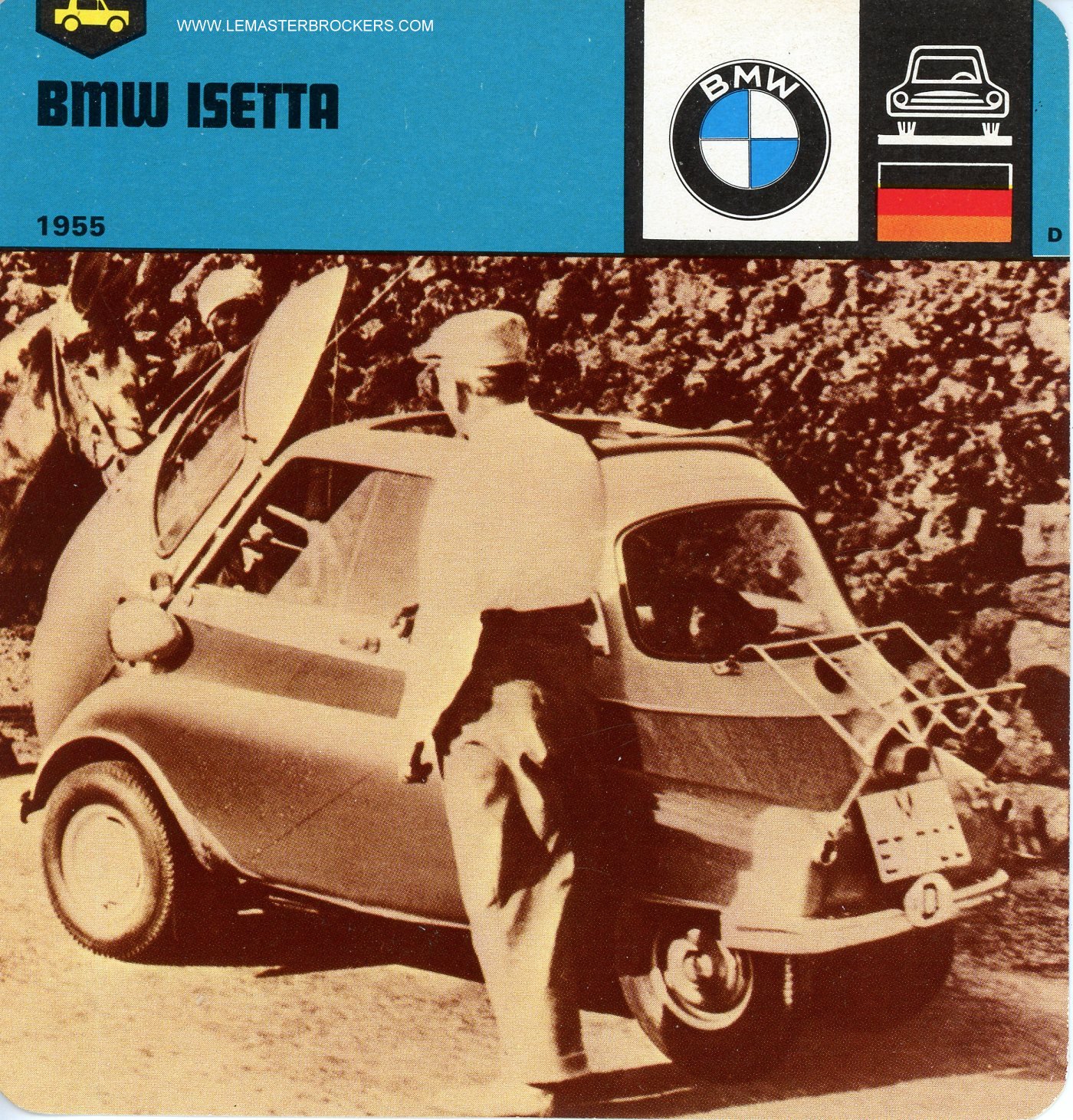 FICHE PHOTO BMW ISETTA-CARS-CARD