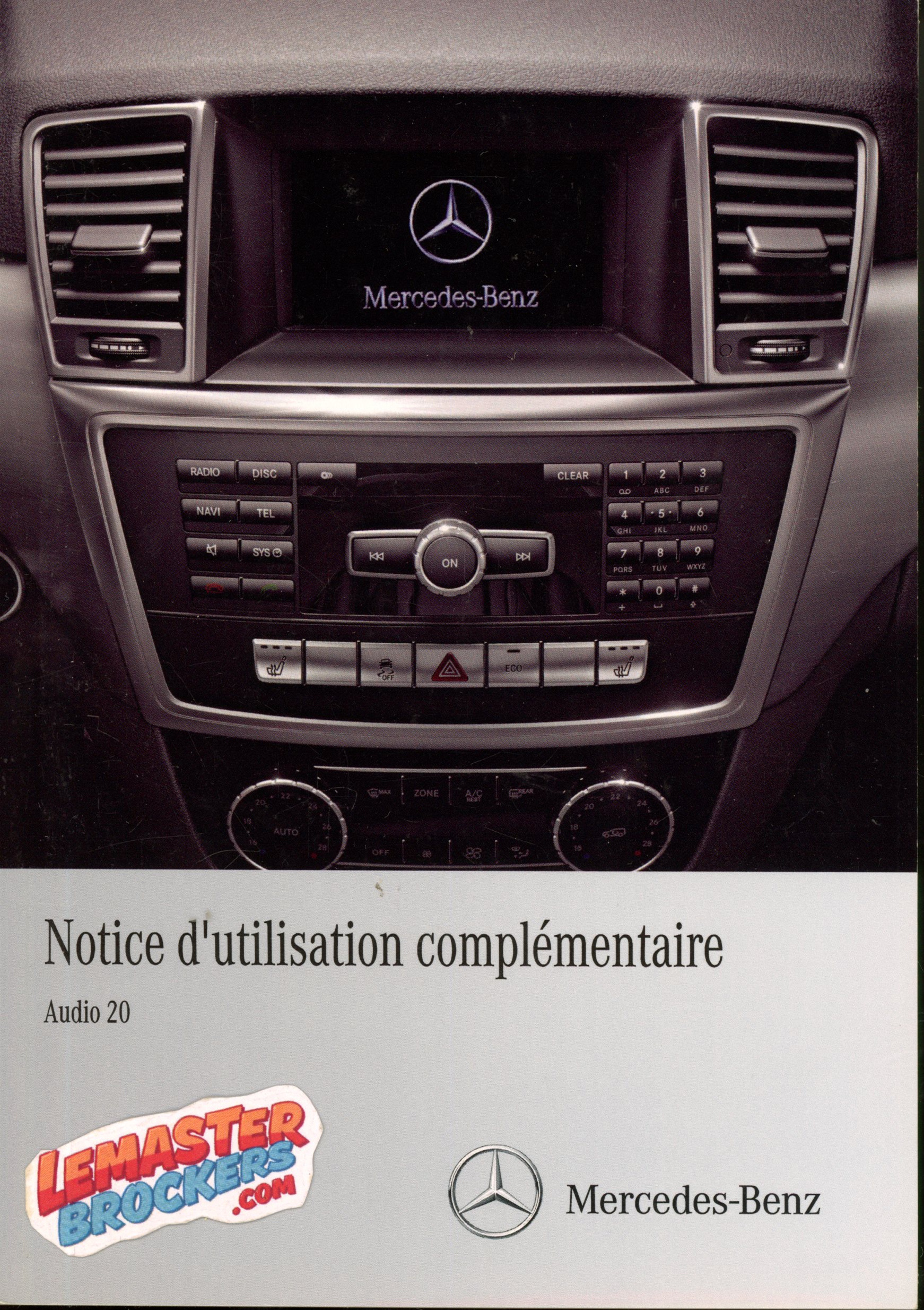 NOTICE DUTILISATION MERCEDES AUDIO 20