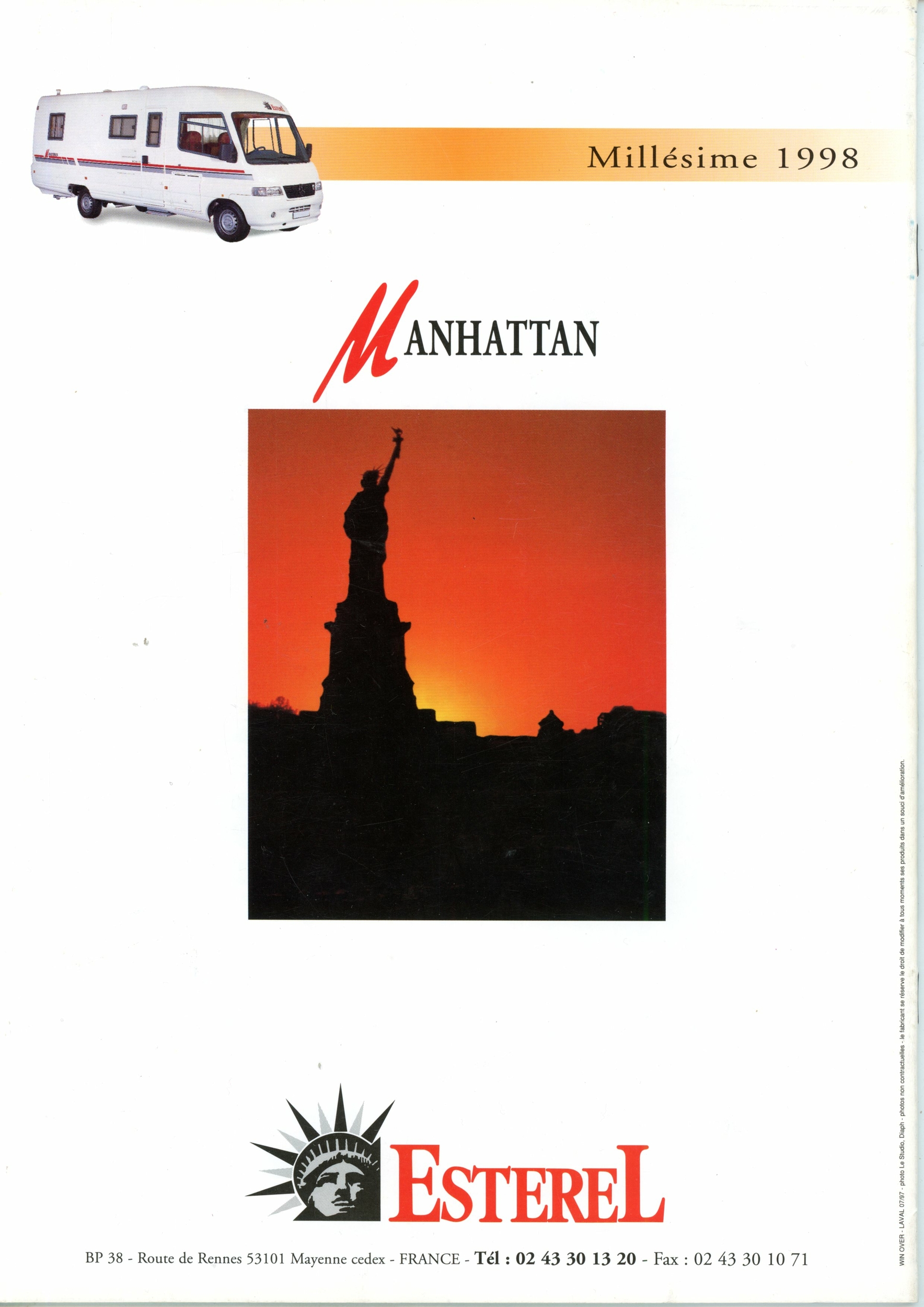 BROCHURE ESTEREL MANHATTAN 1998