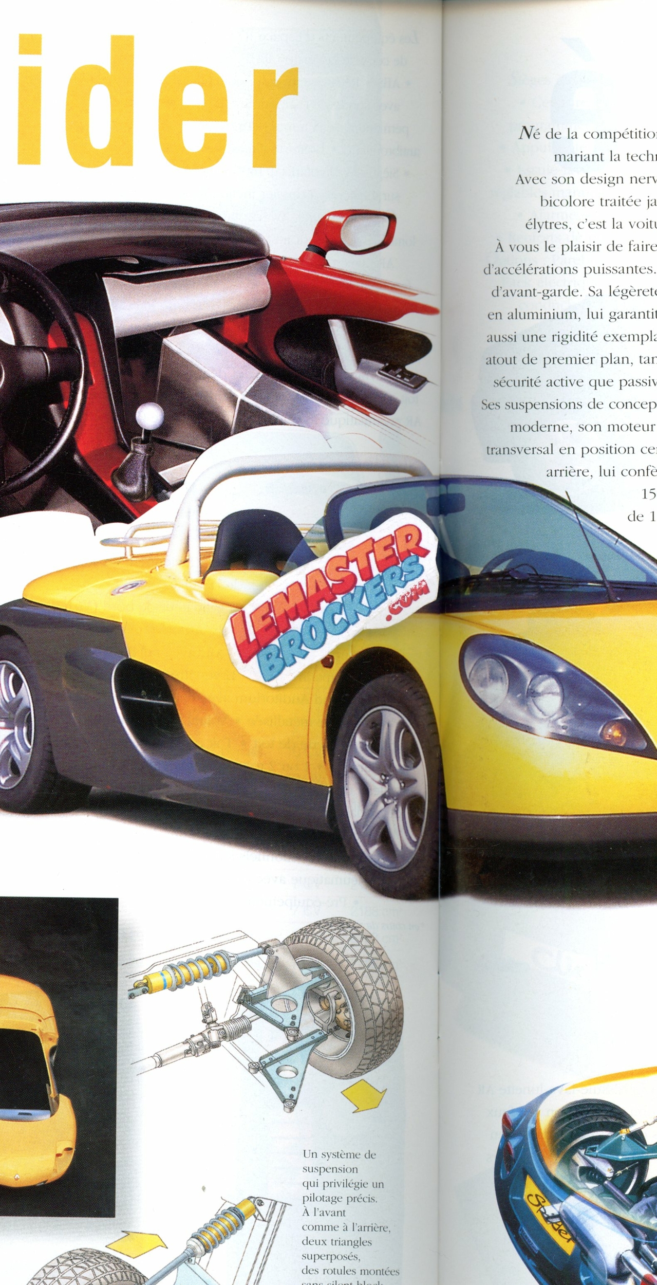 CATALOGUE RENAULT GAMME 1998 TWINGO MEGANE SAFRANCE SPIDER