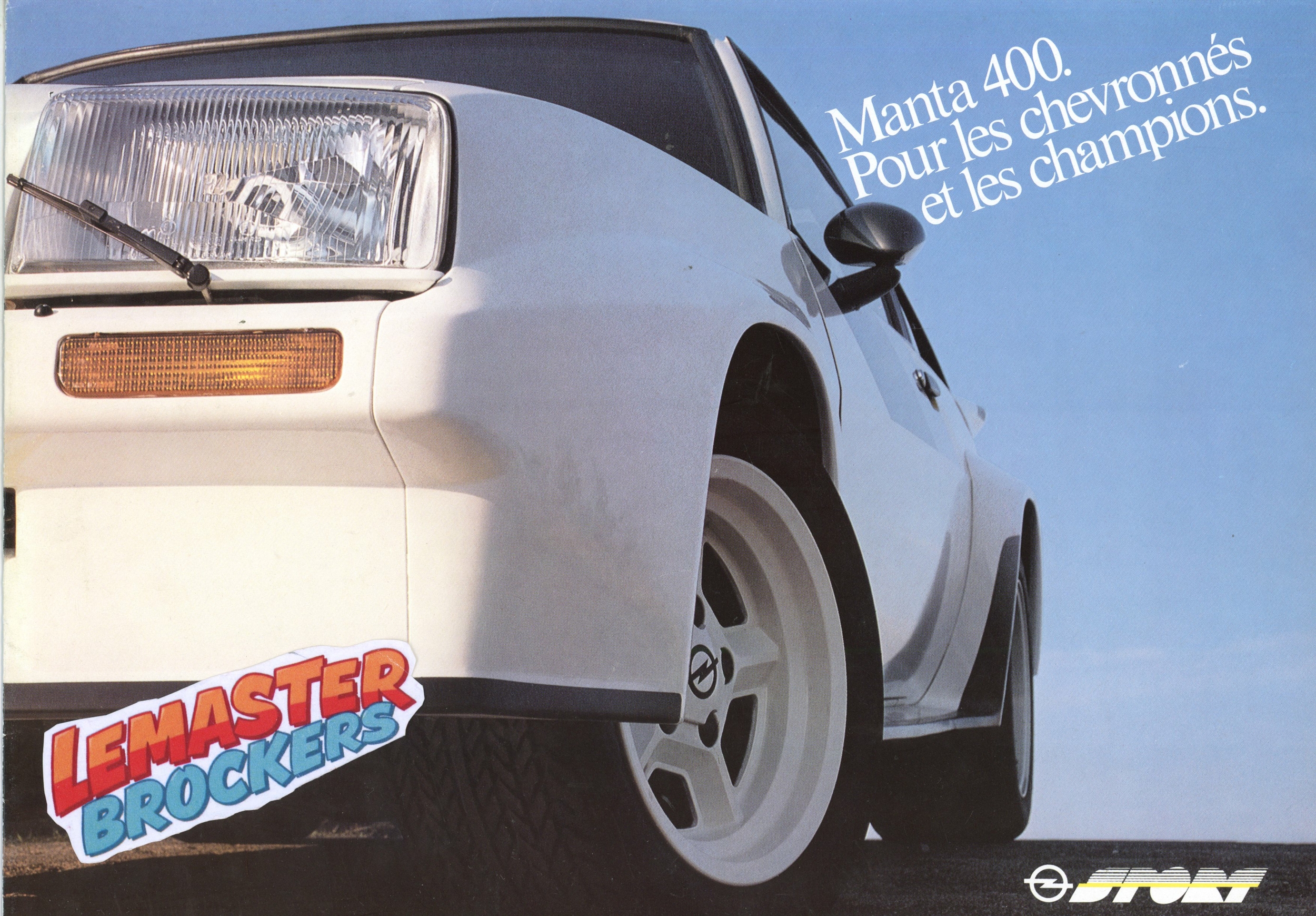 DEPLIANT POSTER OPEL MANTA 400 - 1981