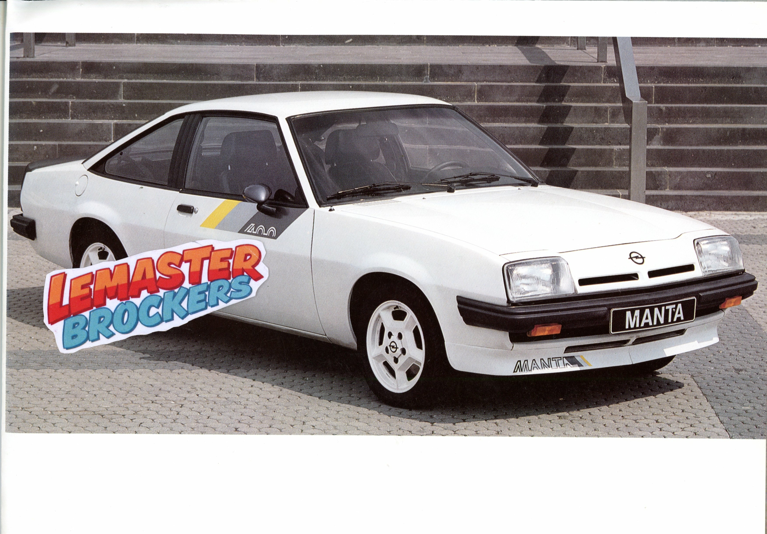 DEPLIANT POSTER OPEL MANTA 400 - 1981