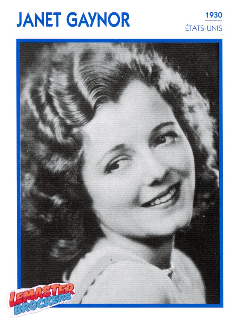 FICHE CINEMA JANET GAYNOR - 1930