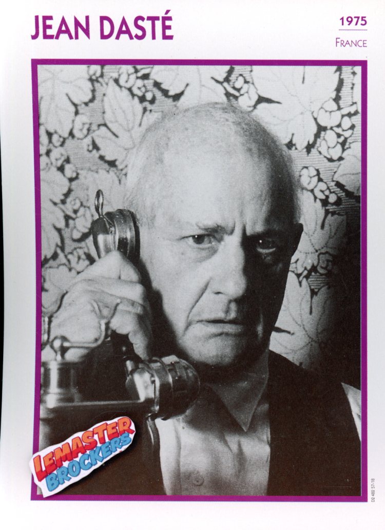 FICHE ACTEUR JEAN DASTE - FRANCE 1975