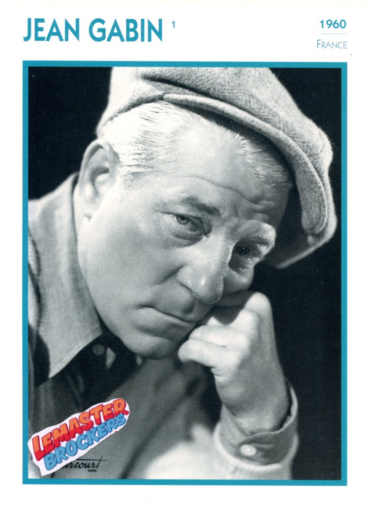 FICHE ACTEUR JEAN GABIN - FRANCE 1960