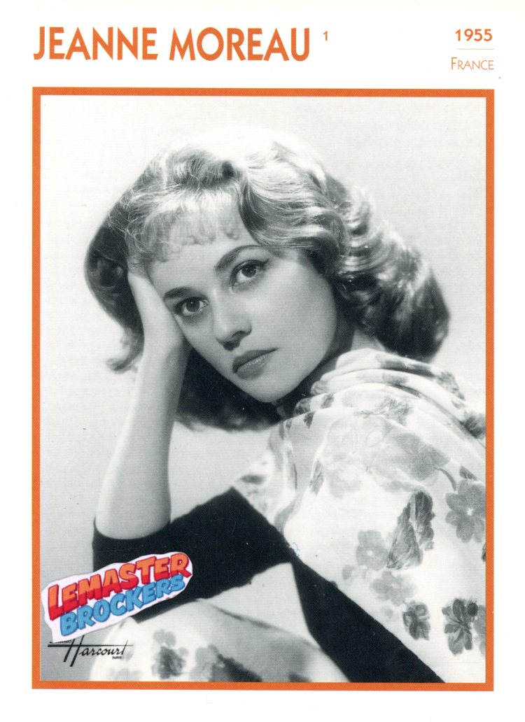 FICHE ACTRICE JEANNE MOREAU - FRANCE 1955
