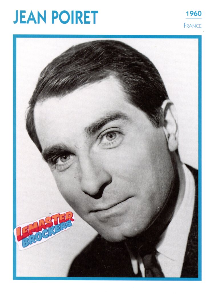 FICHE ACTEUR JEAN POIRET - FRANCE 1960