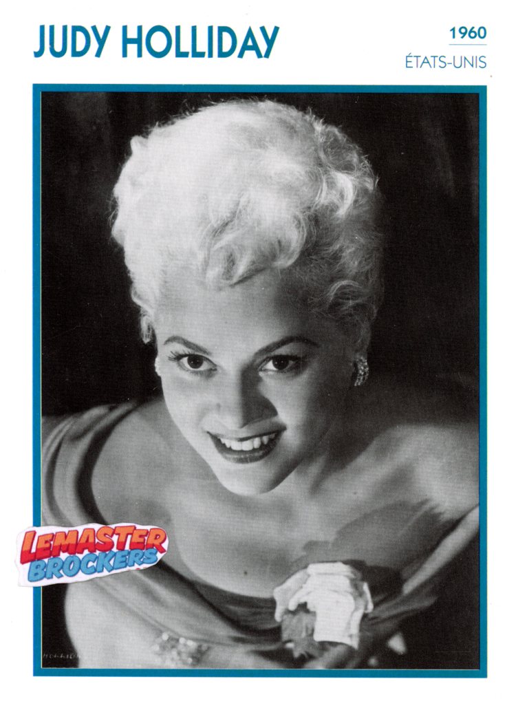 FICHE ACTRICE JUDY HOLLYDAY - ETATS-UNIS 1960