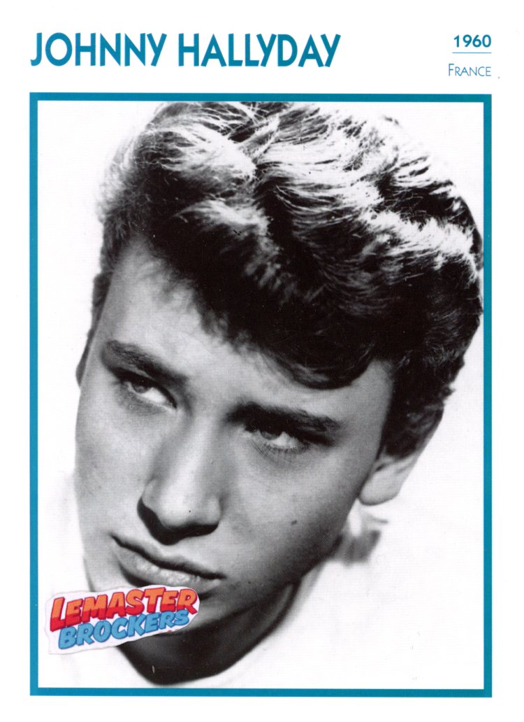 FICHE ACTEUR JOHNNY HALLYDAY - FRANCE 1960 - FICHE CINÉMA