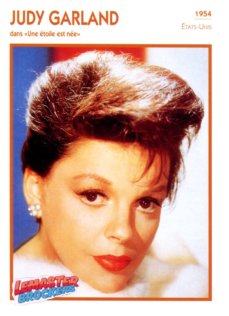 FICHE ACTRICE JUDY GARLAND DANS UNE ETOILE EST NEE - 1954