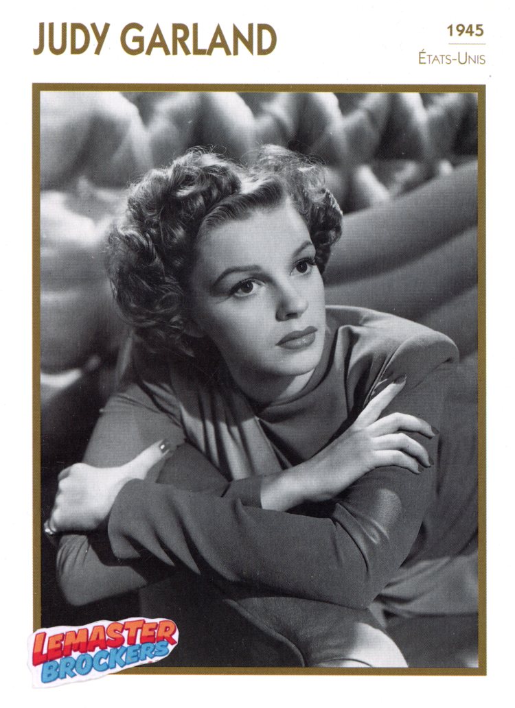 FICHE ACTRICE JUDY GARLAND - ETATS-UNIS 1945