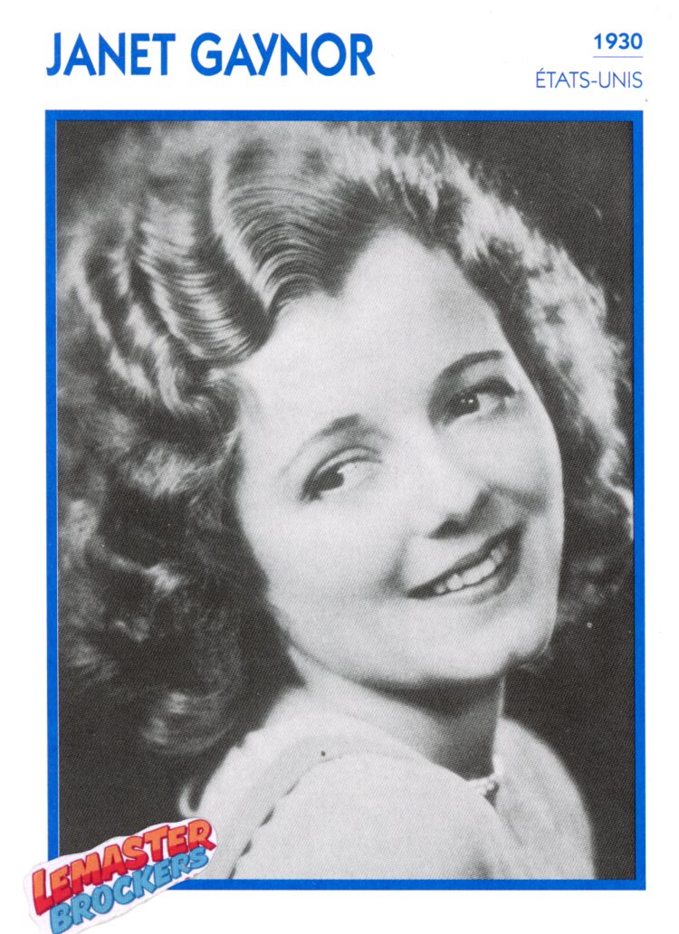 FICHE ACTRICE JANET GAYNOR - 1930