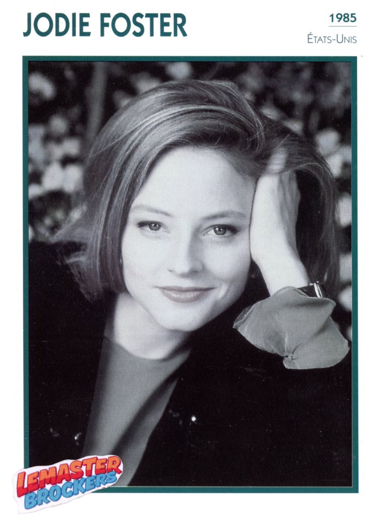 FICHE ACTRICE JODIE FOSTER - 1985
