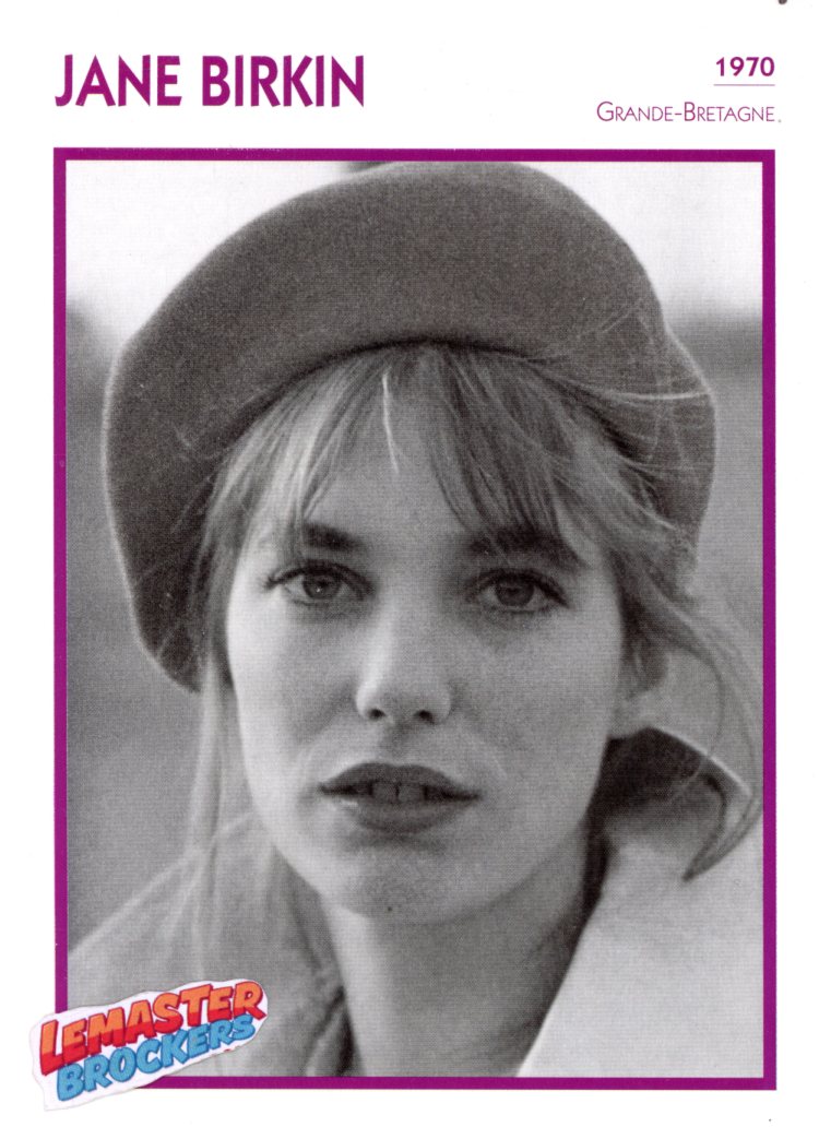 FICHE ACTRICE JANE BIRKIN - 1970 - FICHE CINÉMA