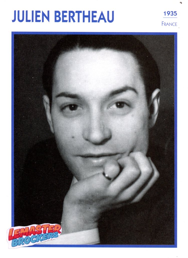 FICHE ACTEUR JULIEN BERTHEAU - FRANCE 1925 - FICHE CINÉMA - LEMASTERBROCKERS