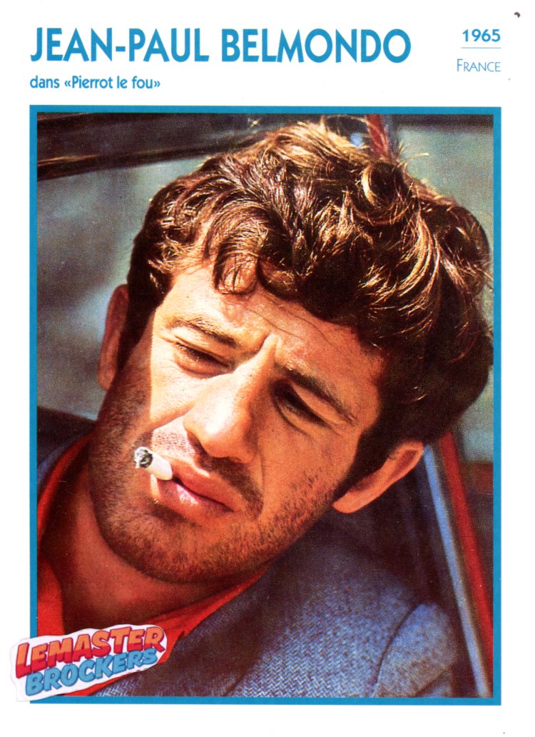FICHE ACTEUR JEAN PAUL BELMONDO DANS PIERROT LE FOU - 1965