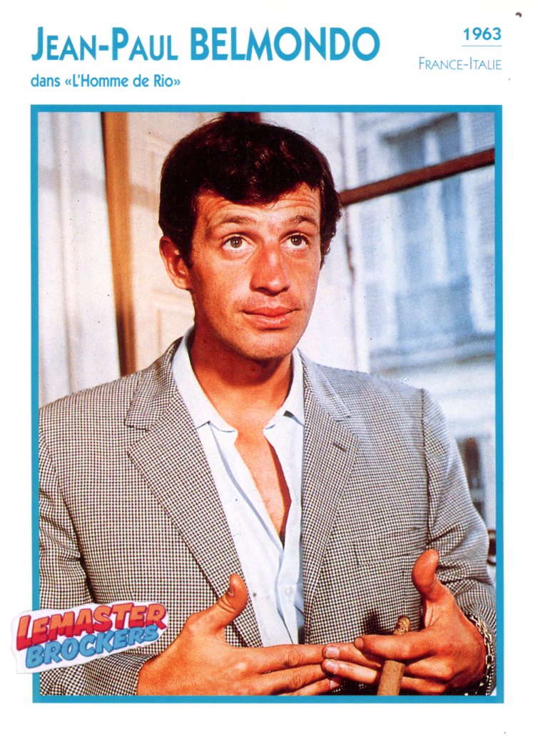 FICHE JEAN PAUL BELMONDO DANS LHOMME DE RIO - 1963